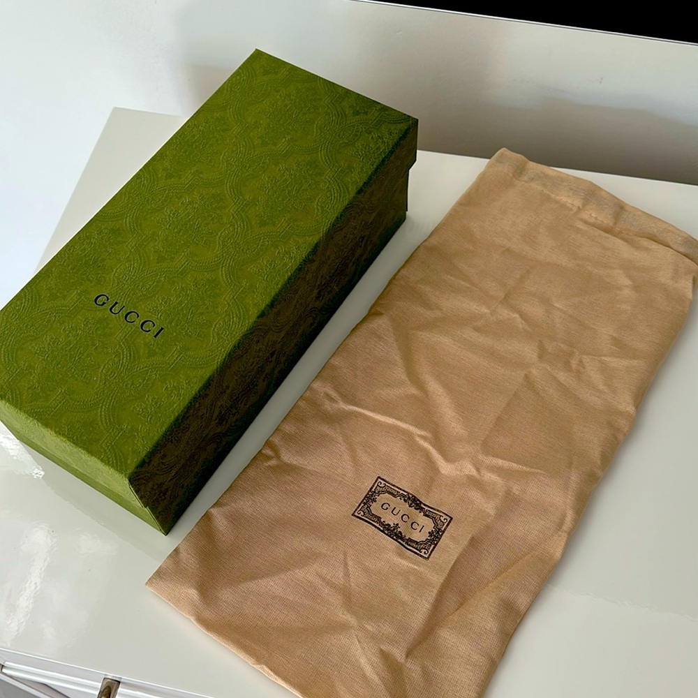 Gucci box. With Dust bag